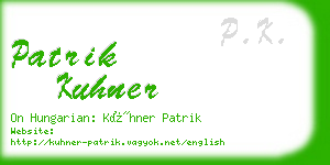 patrik kuhner business card